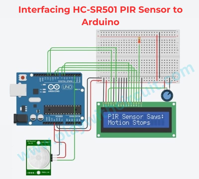 How HC-SR501 PIR Sensor Works & How to Interface it with Arduino