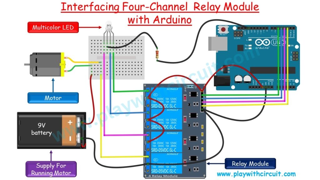 R4 Relay Module Arduino R4 Wifi 4 Channel 5V Relay Shield Module For Arduino UNO R3 ...