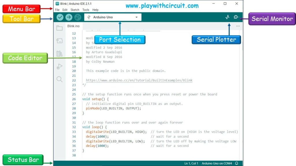 Arduino IDE Open Window