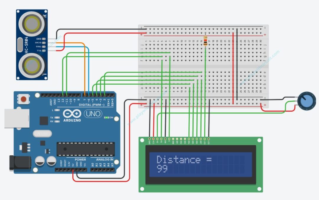 How to Connect Ultrasonic Sensor HC-SR04 with Arduino Uno