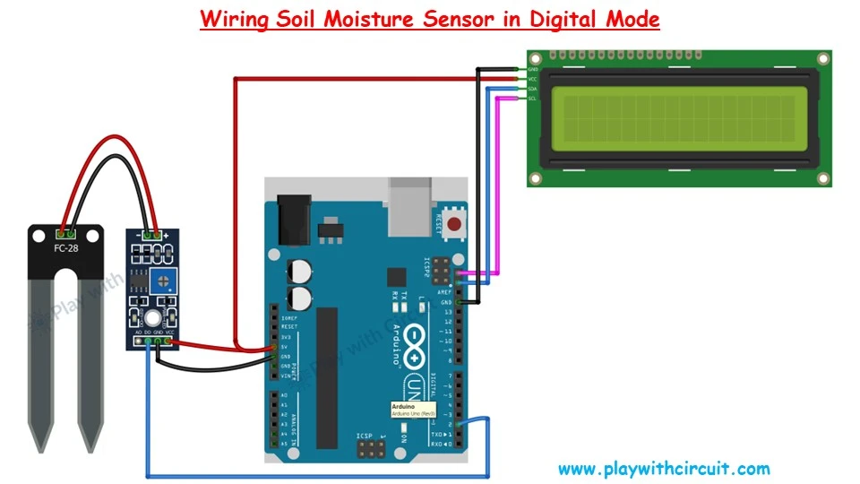 Wiring Soil Moisture Sensor in Digital Mode