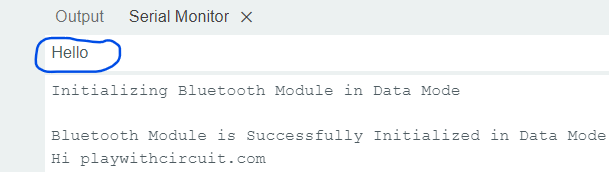 Sending Message from Serial Terminal in Arduino IDE