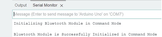 Bluetooth Module initialization in command mode