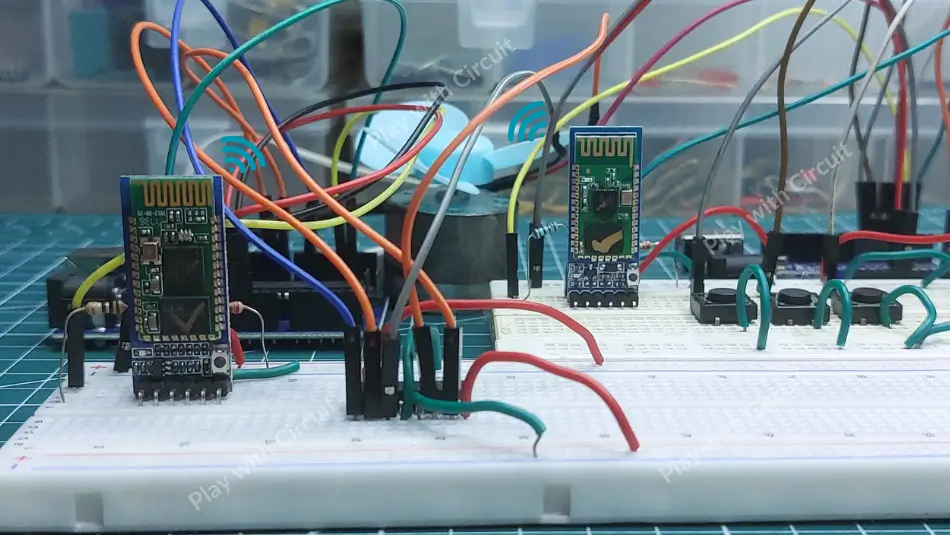 Wireless Communication between two Arduino Boards using HC-05 Bluetooth Modules