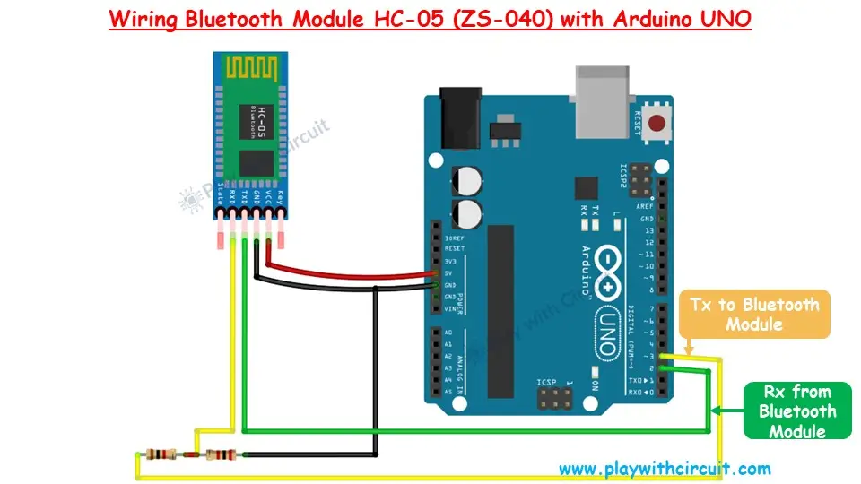 Wiring HC-05 module with Arduino UNO