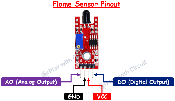 Flame Sensor Module Pinout