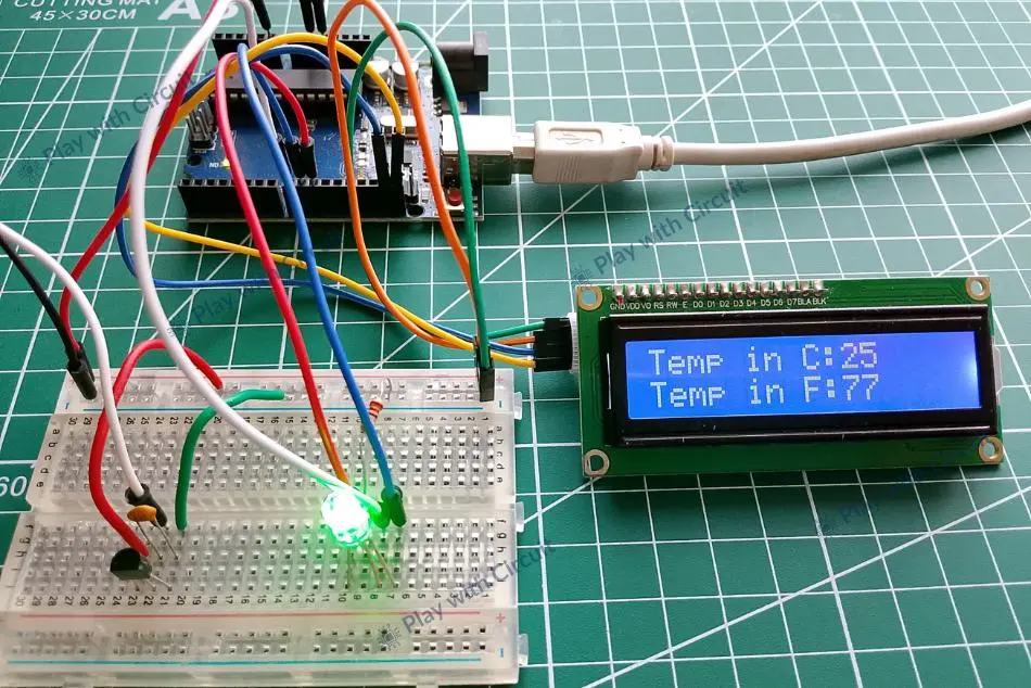 Interfacing LM35 Temperature Sensor with Arduino