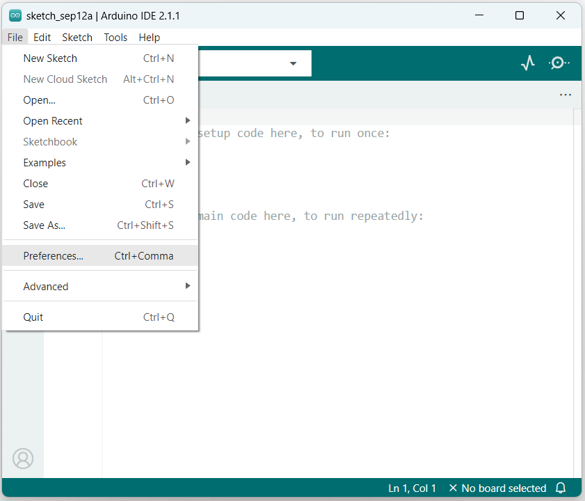 Arduino IDE Preferences