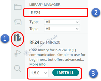 RF24 library installation