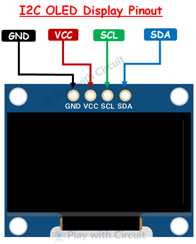 I2C OLED Display Pinout