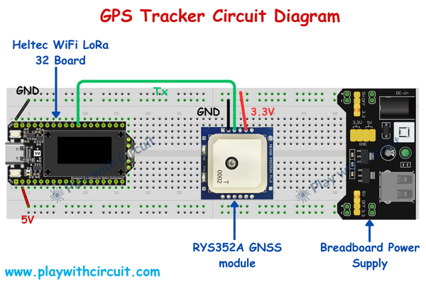 GPS Tracker Circuit Diagram