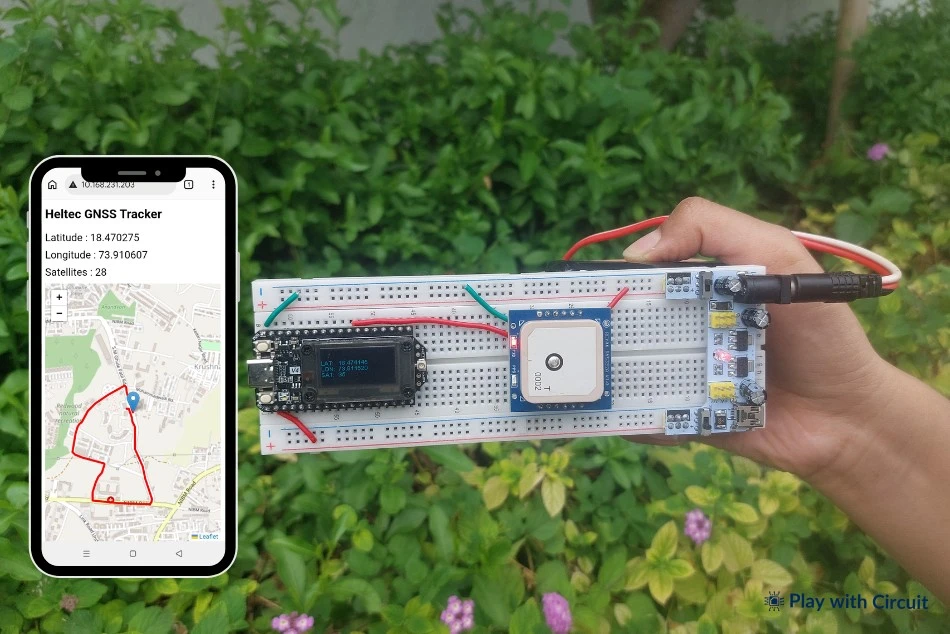 Build a GPS Tracker using Reyax GNSS Module and Heltec V4 Board