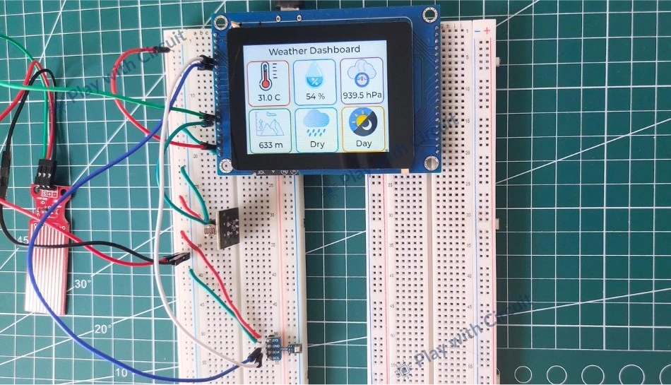 How to Build a Weather Monitoring System Using ESP32 Based Smart Display