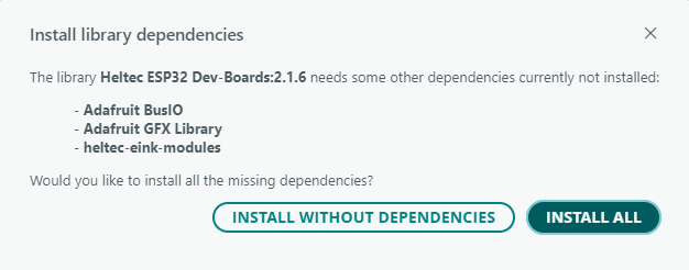 install additional library dependencies