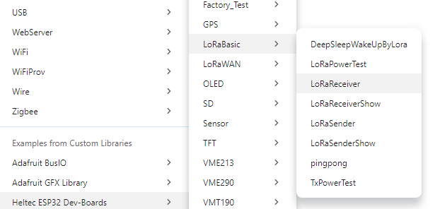 lora receiver example