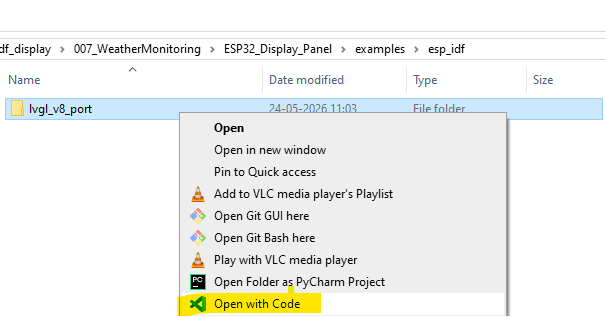 open project